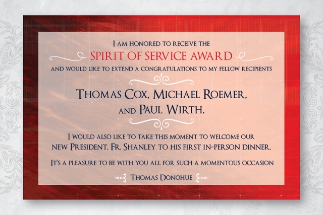 President's Dinner Sponsors