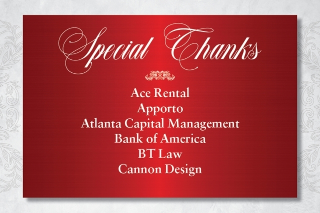 President's Dinner Sponsors