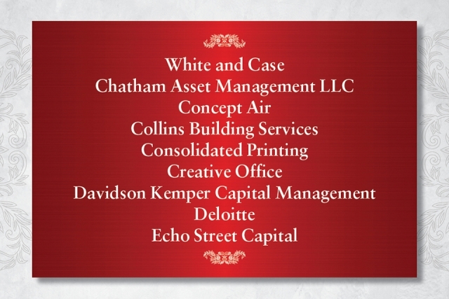 President's Dinner Sponsors