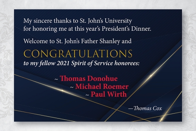 President's Dinner Sponsors