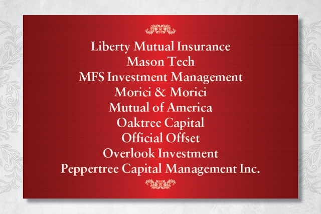 President's Dinner Sponsors