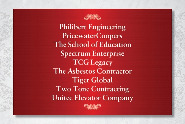 President's Dinner Sponsors