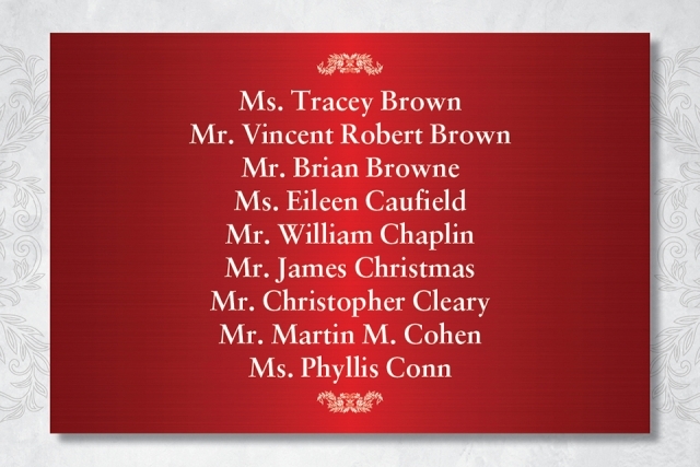 President's Dinner Sponsors