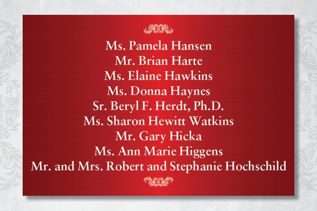 President's Dinner Sponsors