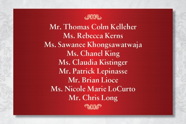 President's Dinner Sponsors