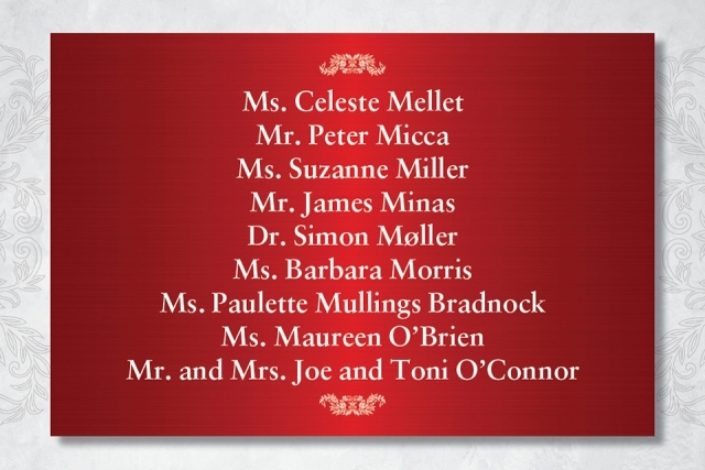 President's Dinner Sponsors