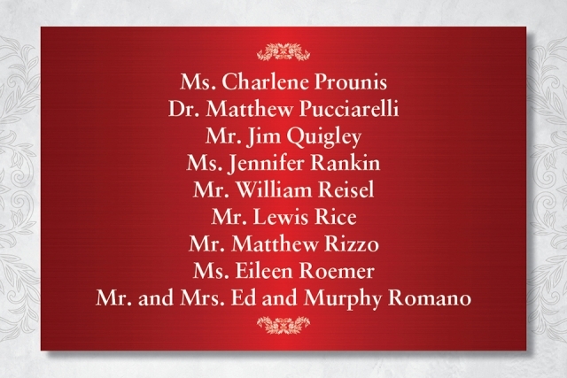 President's Dinner Sponsors