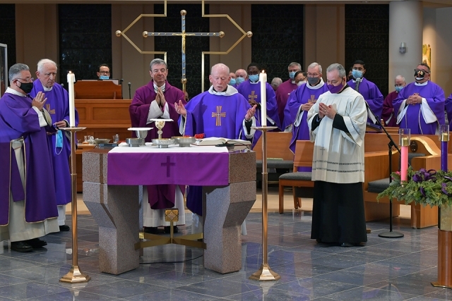 Bishop Brennan Enjoys Warm Welcome from Alma Mater 