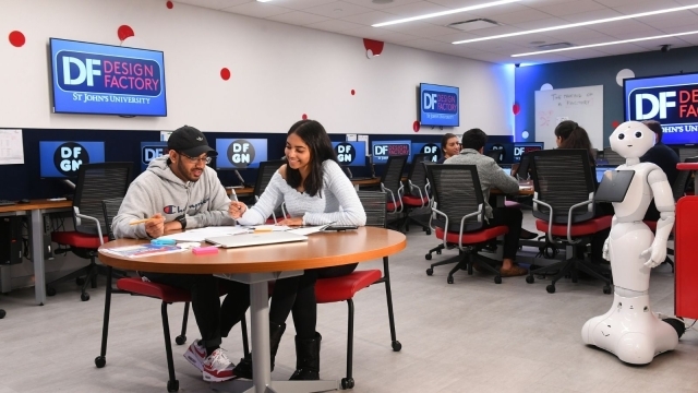 Students learning in lab