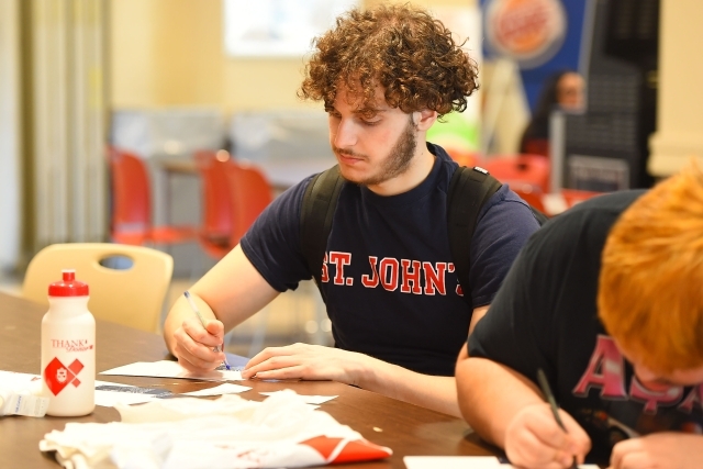  Thank A Donor Student Filling Out Card