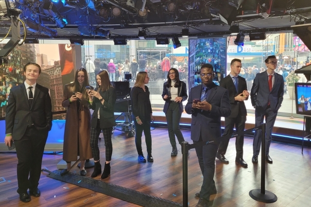 Tobin Honors students have a great day in New York, visiting Nasdaq 960x240