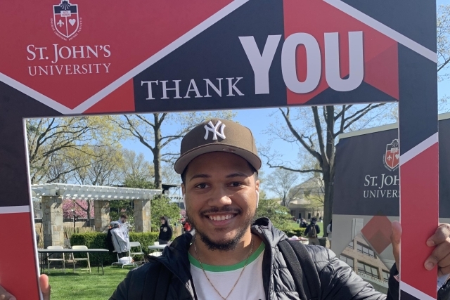 Thank You To Donors Photo Frame with students holding it