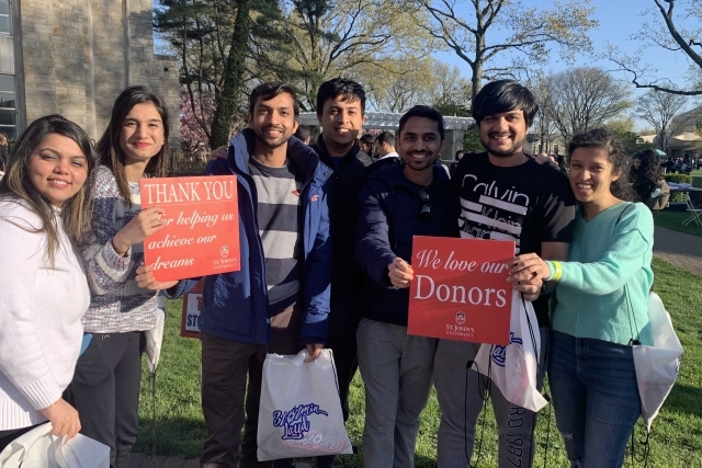 Thank You To Donors Photo Frame with students holding it