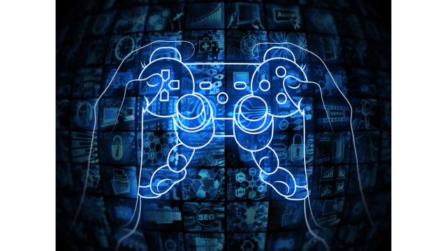 Graphic of a game controller