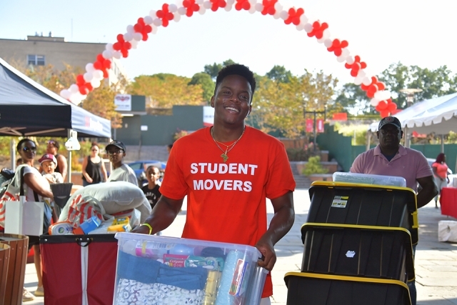 St. John's moving day volunteer