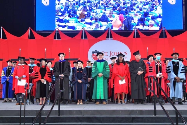 2022 New Student Convocation stage