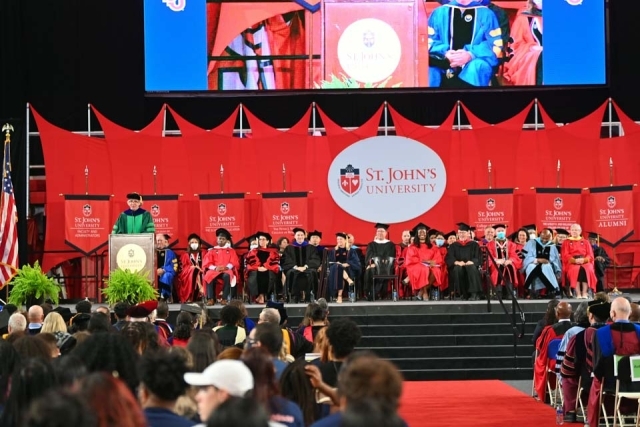 Stage at 2022 New Student Convocation