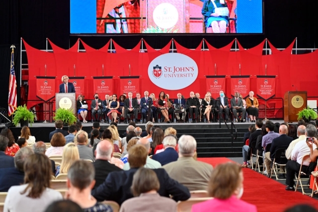 Stage at 2022 New Student Convocation