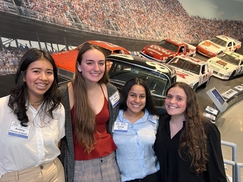 St. John’s case study team (from left): Ashley Pineda-Salgado, Hailey Pomara, Zuleydy Perez, and Alexandra Hetherington 