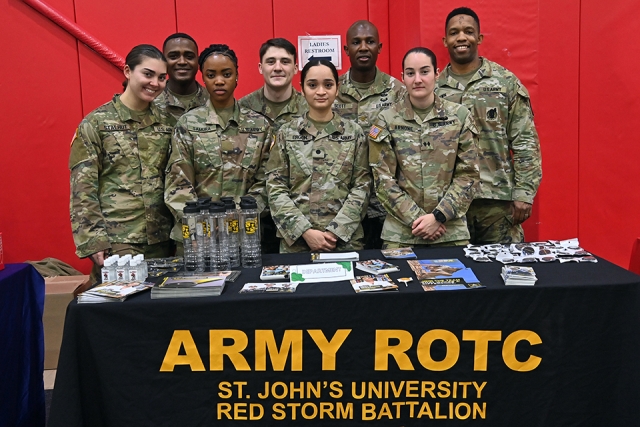 ROTC members at Activities Fair