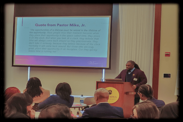 Dr. Sydney Freeman, Jr. from Idaho University offering the keynote address 