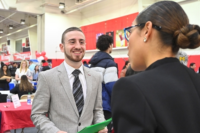 Employers at a St. John's University Queens Campus Career Fair offering Jobs and internships  