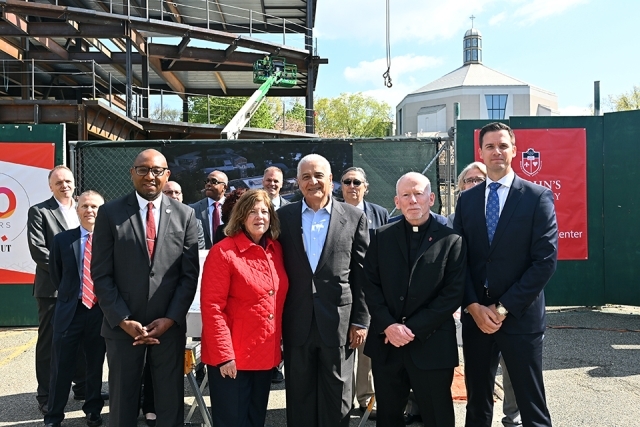 Topping-Off Ceremony Marks New Phase and Mission of St. Vincent Health Sciences Center