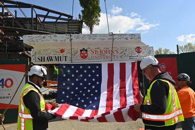 Topping-Off Ceremony Marks New Phase and Mission of St. Vincent Health Sciences Center