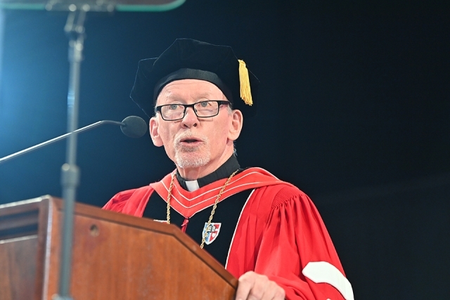 President Shanley at New Student Convocation