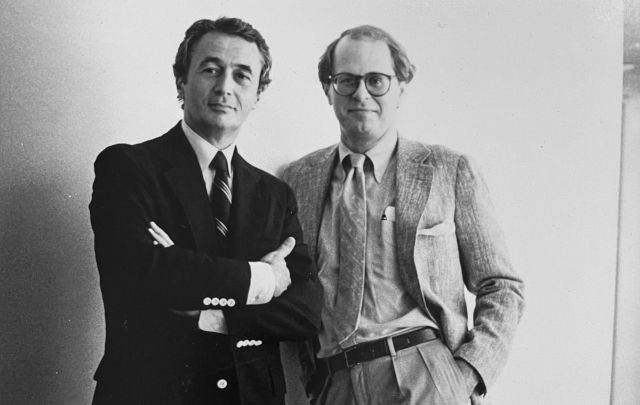 Ralph Ammirati (Left) and Martin Puris (Right) standing side by side in a black and white image.