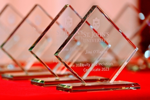 2024 Training and Development Certificate Graduation awards on table