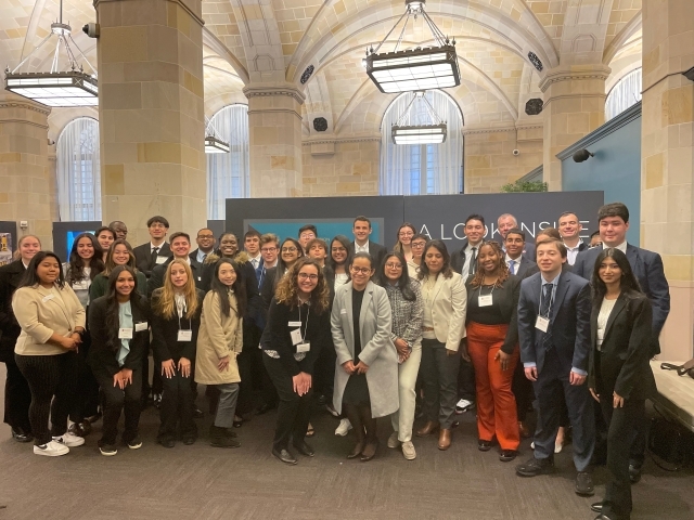 St. John's University College Students Spending a Day on Wall Street Through Career Services Program