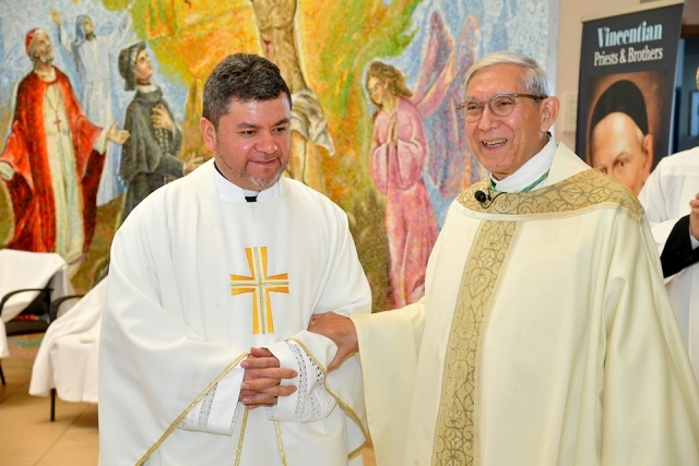 Two men shaking hands 