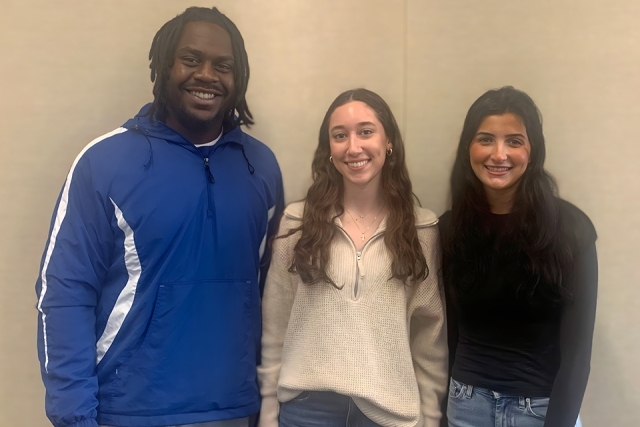 Three St. John's students and Earth Day advocates