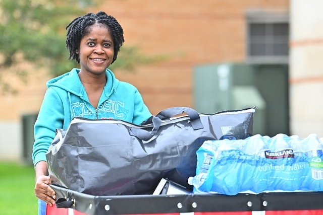 St. John's family member rolling cart