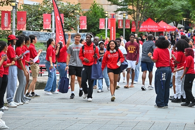 Street view of Move-In Weekend
