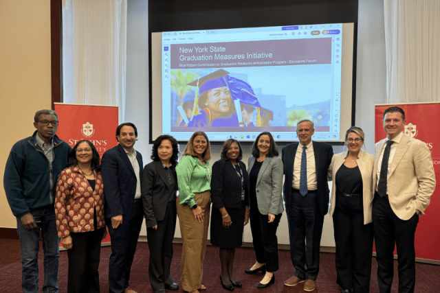 On Thursday, October 17, The School of Education and the New York State Blue Ribbon Commission on Graduation Measures co-hosted the Proposed Transformations in Graduation Forum. 