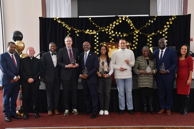 MLK Dinner honorees and other attendees 