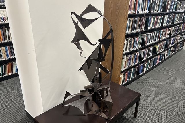  Vincent Michael Poast Sculpture in St. John's Library