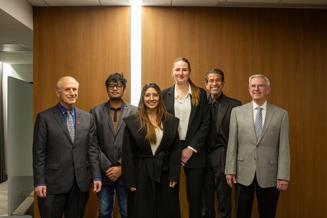 Participants and attendees of James and Eileen Christmas Business Plan Competition