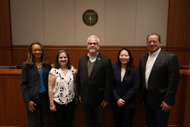 St. John's Law faculty and alumni who participated in a Leadership Roundtable event.