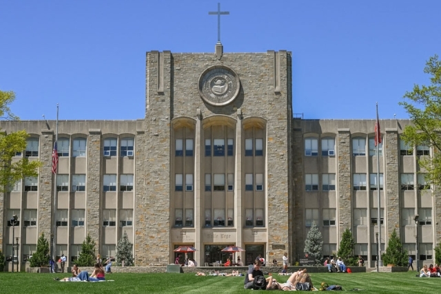Exterior of St. Augustine Hall on the St. John's University campus