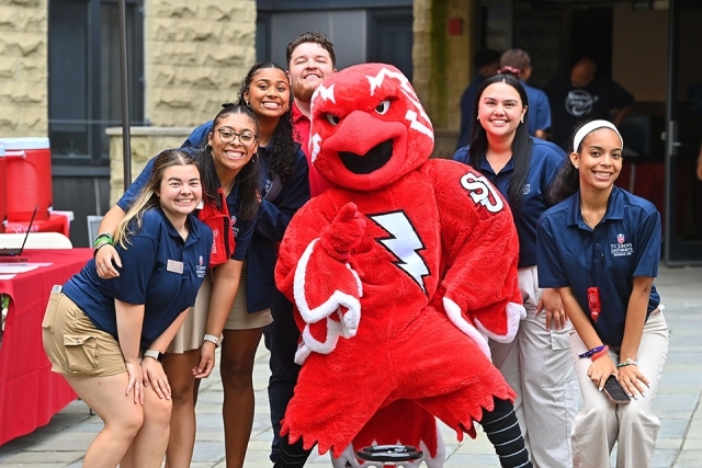 Johnny Thunderbird with students