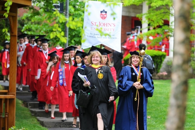 Christine M. Goodwin, '96C, '98G, '07PD, '21Ed.D. Leading the Commencement Class down a path