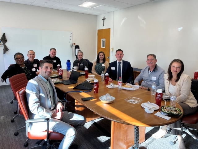 VMI 8 Lunch with Father Aidan Rooney