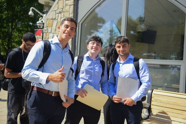 Group of males outside of Taffner