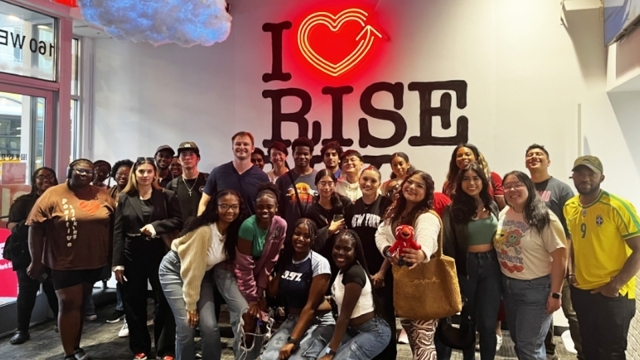 A group photo of students from the RISE Network