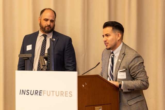 Two male speakers at St. John's University 