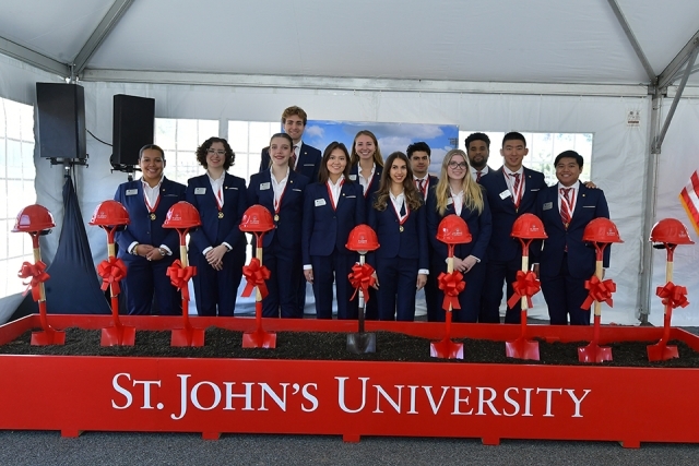 President's Society members at Groundbreaking Ceremony