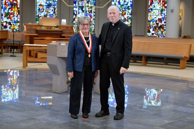 Vincentian Convocation honoree with Fr. Shanley